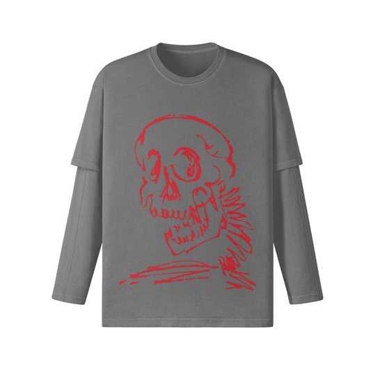 Red Relic Layered Long Sleeve T-Shirt