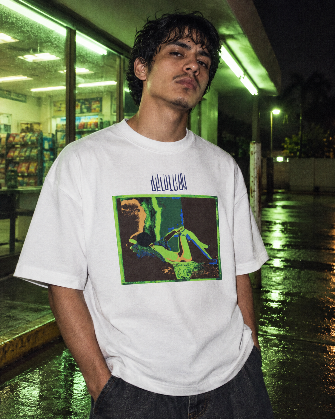 Acid Evidence Boxy T-Shirt — DELUSSION editorial
