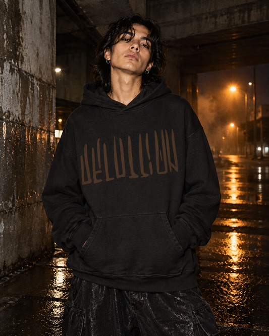 Burnt Signal Hoodie — DELUSSION editorial