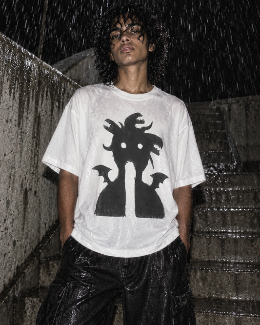 Demogorgon White Noise T-Shirt — DELUSSION editorial