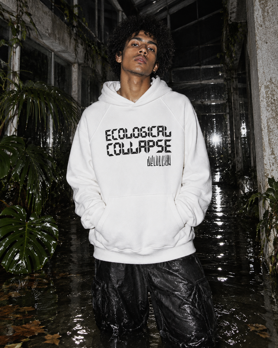 Ecological Collapse Hoodie — DELUSSION editorial
