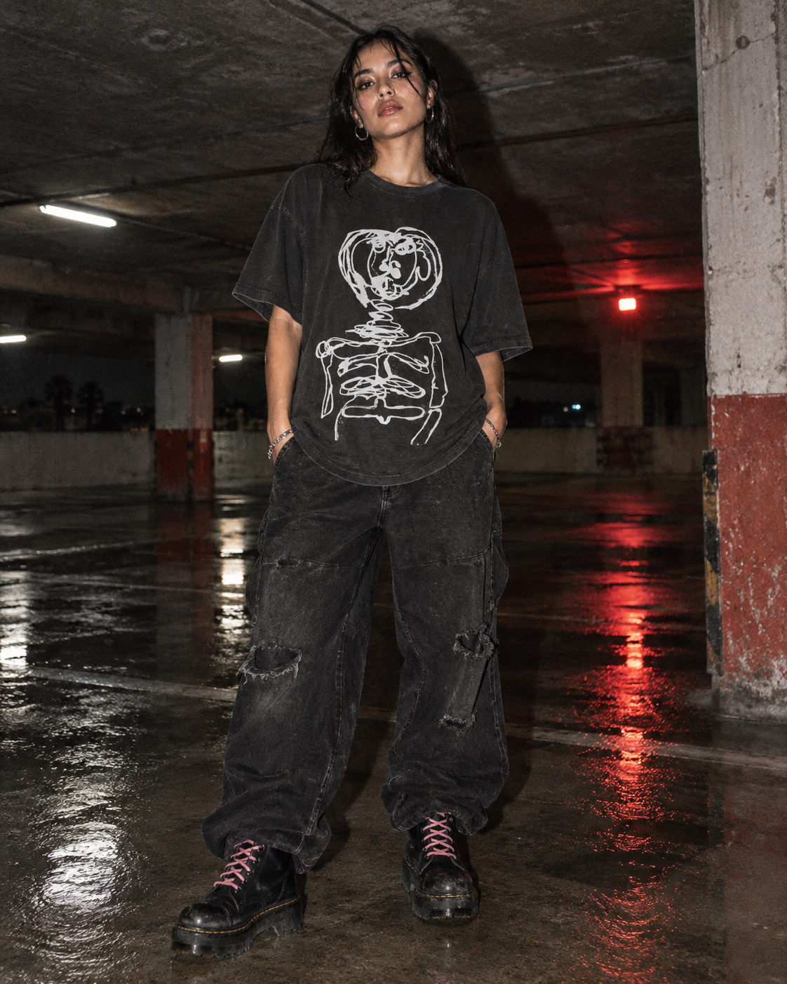 New Skull Ritual T-Shirt — DELUSSION Tropical Winter editorial
