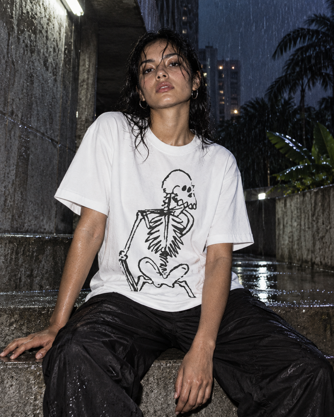No Exit Skeleton T-Shirt — DELUSSION editorial