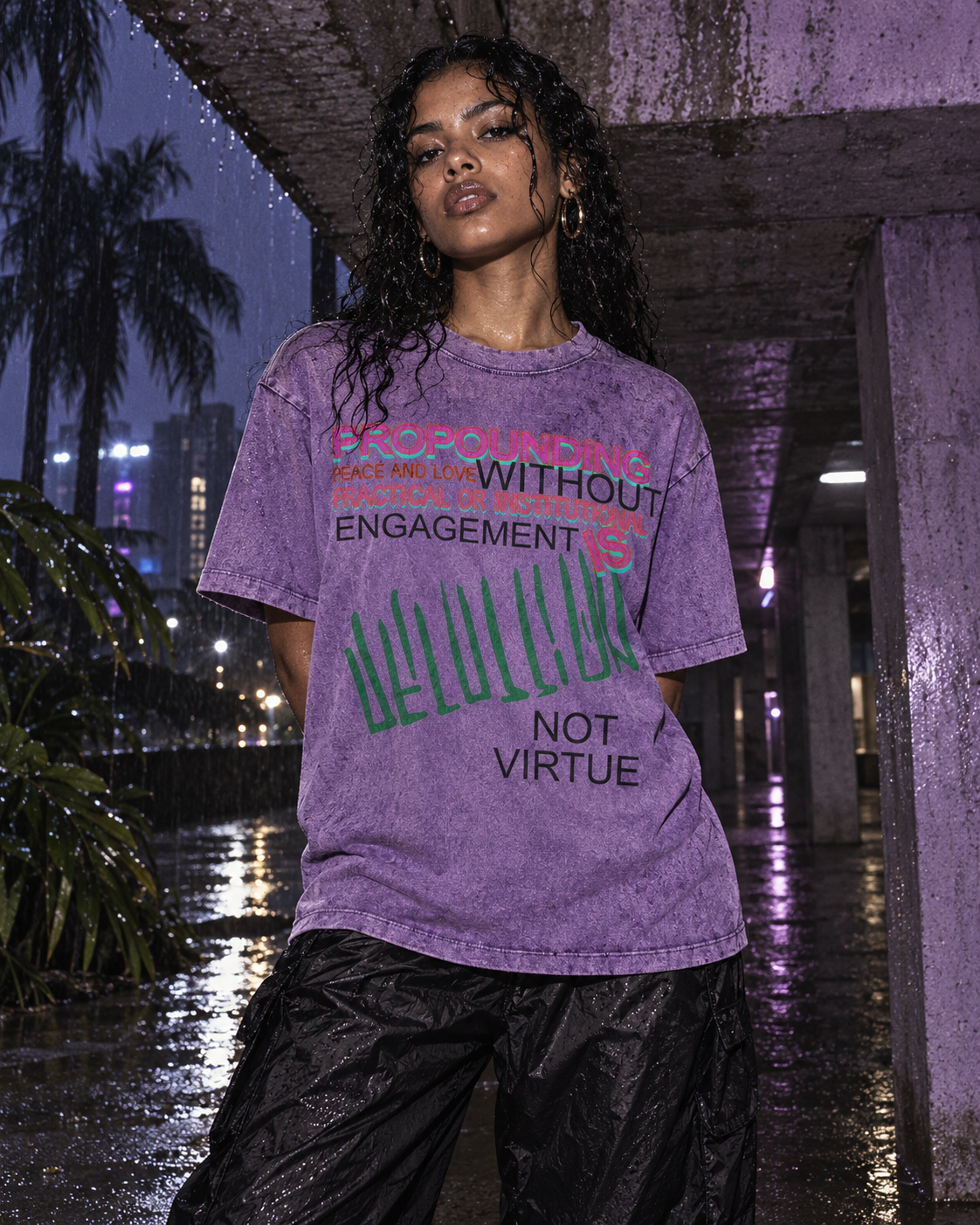 Not Virtue T-Shirt — DELUSSION editorial