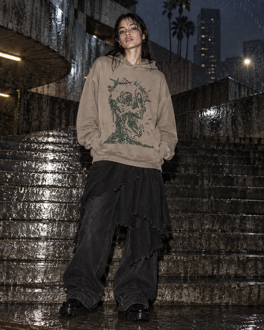 Raptor Remains Hoodie — DELUSSION editorial