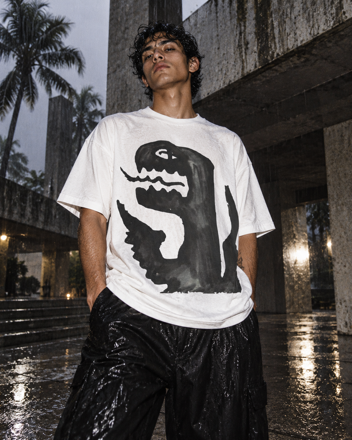 White Mutation T-Shirt — DELUSSION editorial